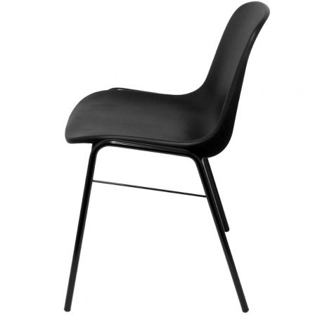 NOWY STYL Silla Beta de PVC Negro sin brazos